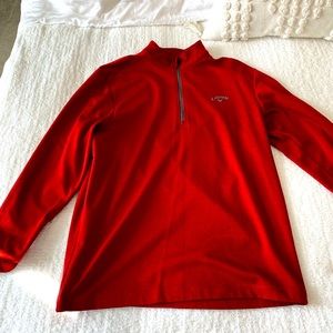 MEN'S Callaway Golf Red Performance Pullover, Large.